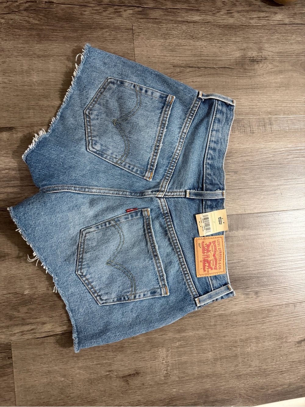 Levi's Light Blue Denim Cutoff Shorts